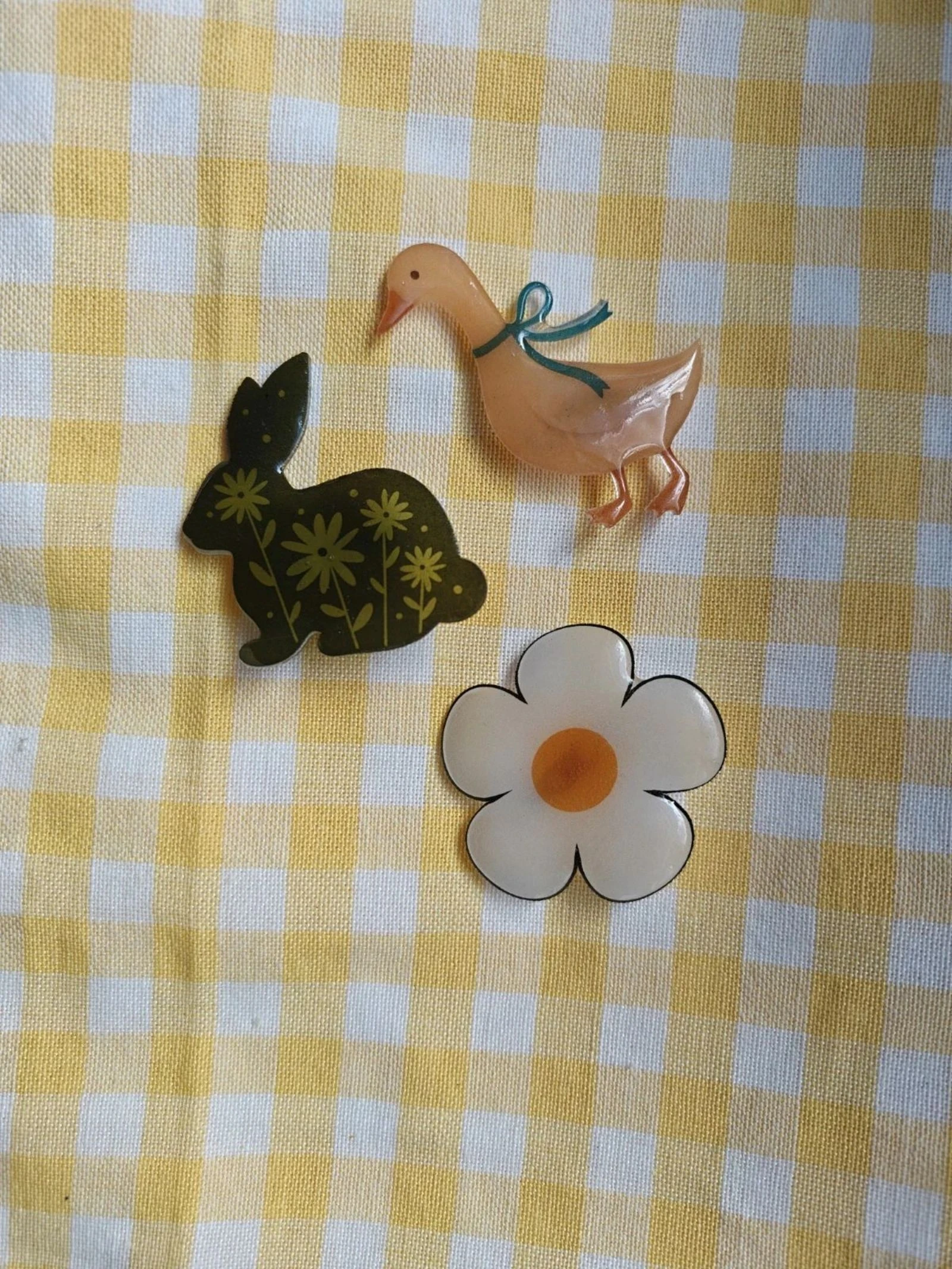 Trois broches originales création unique